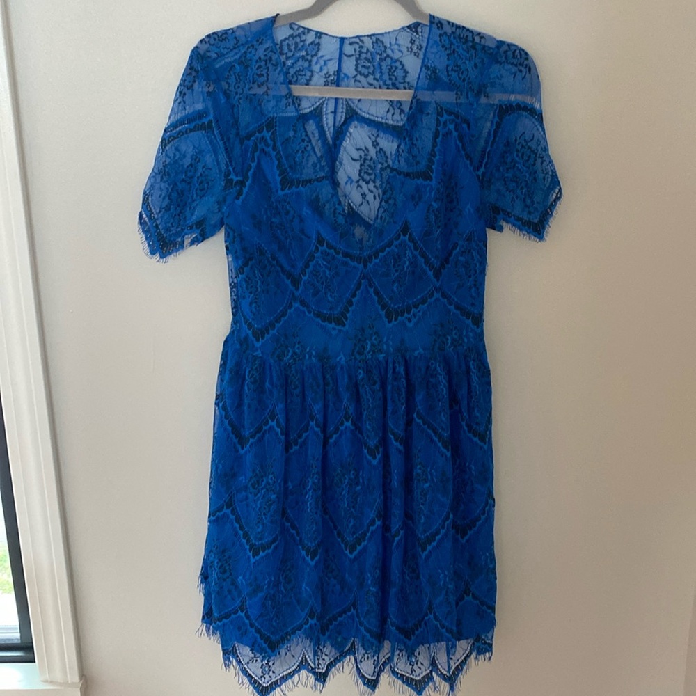 Free People Beautiful Party Dress - Blue Lace New With Tags! Fairy Costume!